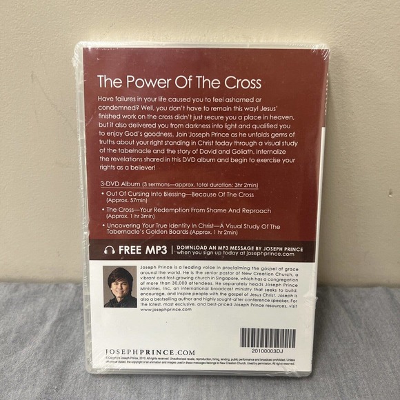 Joseph Prince The Power of the Cross New 3 DVD Set Sealed FS Benefits Charity - Picture 3 of 6